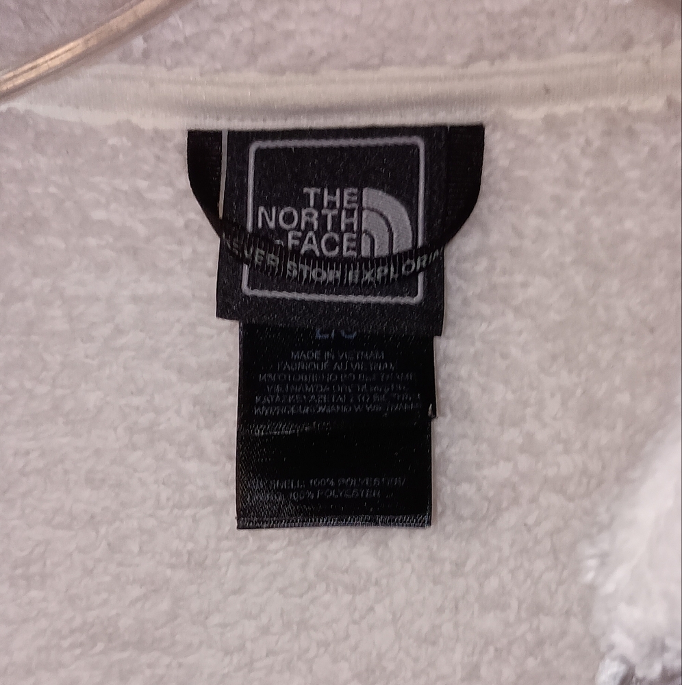 The North Face Cream Thick Fleece Jacket Women's Large - Picture 3 of 6